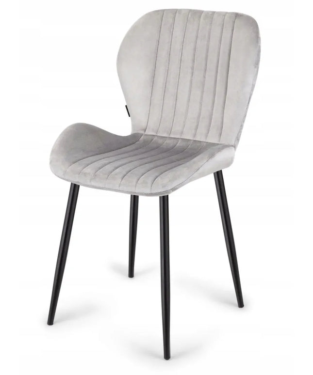 Apmuštas kėdė MONTI VELVET GREY