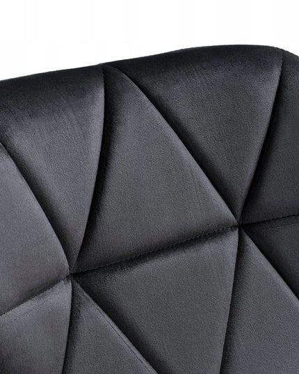 Apmuštas kėdė MURET VELVET – aksominė juoda