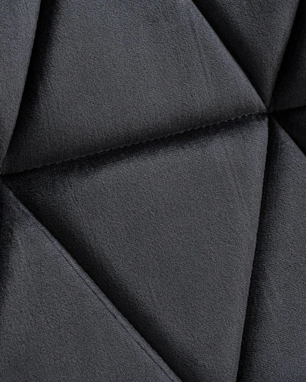 Apmuštas kėdė MURET VELVET – aksominė juoda
