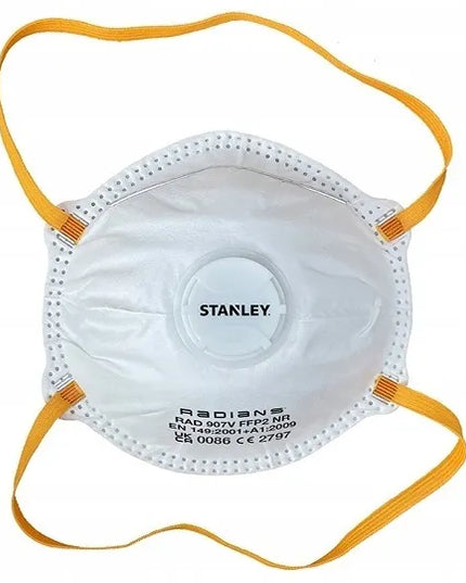 Apsauginė filtruojanti kaukė su vožtuvu, FFP2 NR, 10 vnt., Stanley [SYFFP210BX]