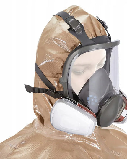 Apsauginė respiratorinė kaukė nuo dulkių + 2 anglies filtrai + 10 keičiamųjų filtrų