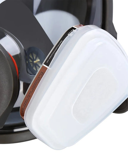 Apsauginė respiratorinė kaukė nuo dulkių + 2 anglies filtrai + 10 keičiamųjų filtrų
