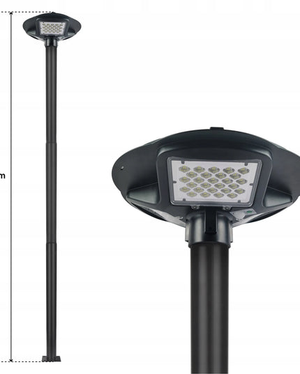 Apšvietimo stulpas 3m-5m su 200W saulės LED gatvių lempa