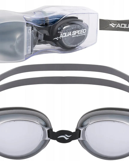 AQUA SPEED plaukimo akiniai baseinui su ANTI-FOG ir UV apsauga