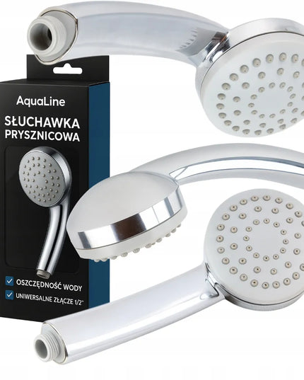 AquaLine dušo galvutė, chromuota, universali, taupanti vandenį 1/2"