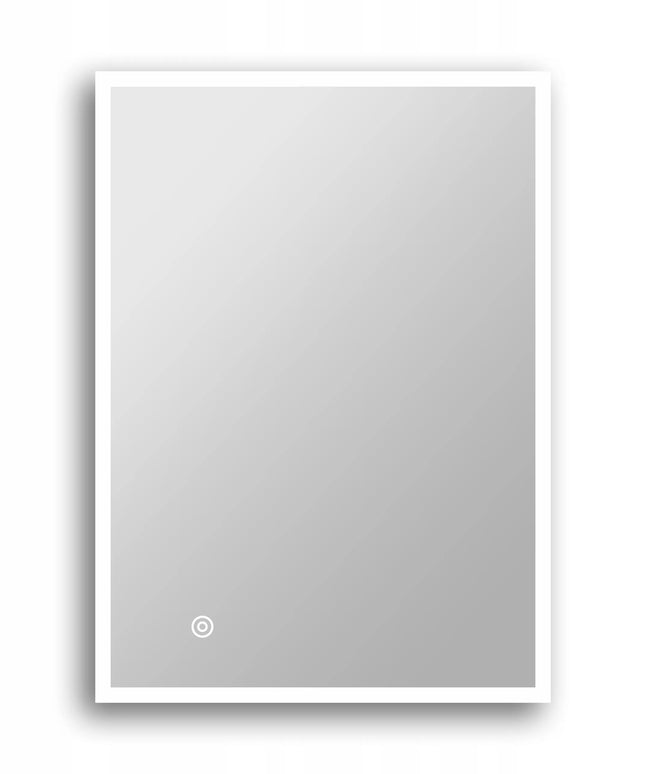 AQUAUNO voninis LED veidrodis 60 x 80 cm su apšvietimu, jutikliniu valdymu ir rasojimo funkcija