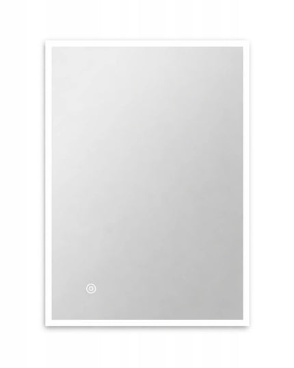 AQUAUNO voninis LED veidrodis 60 x 80 cm su apšvietimu, jutikliniu valdymu ir rasojimo funkcija