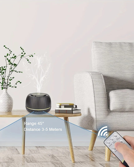 Aromaterapinis eterinių aliejų difuzorius 300 ml su LED apšvietimu ir USB