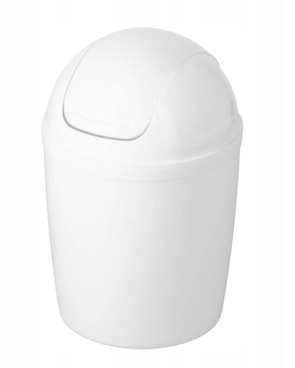 ARTGOS Mini šiukšliadėžė voniai ir darbo stalui, 1.6 l, balta