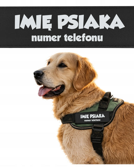 Atšvaitinė etiketė, skirta Julius K9 Mini 11x3 petnešoms – Jūsų tekstas