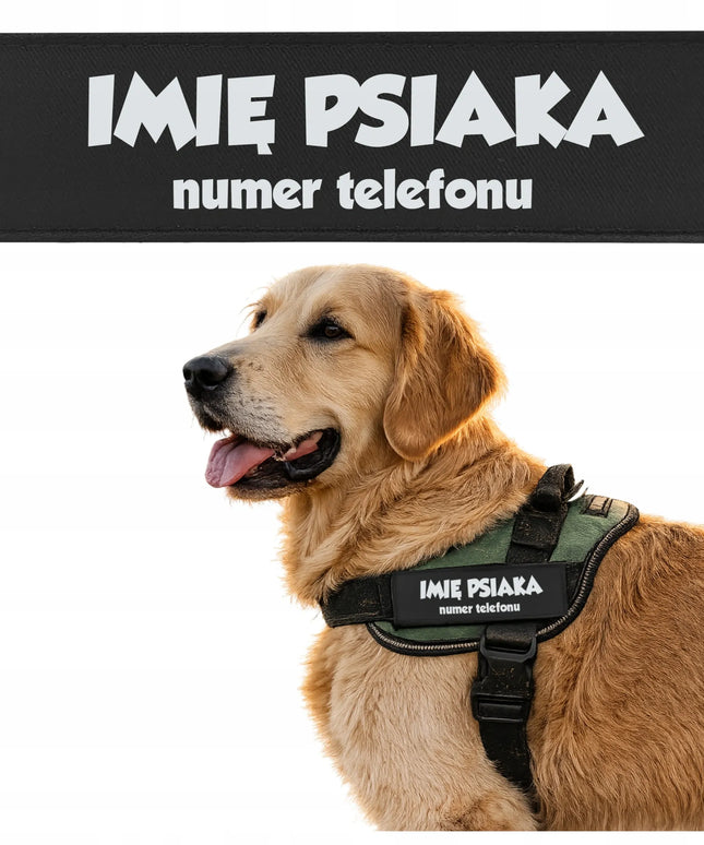 Atšvaitinė etiketė, skirta Julius K9 Mini 11x3 petnešoms – Jūsų tekstas