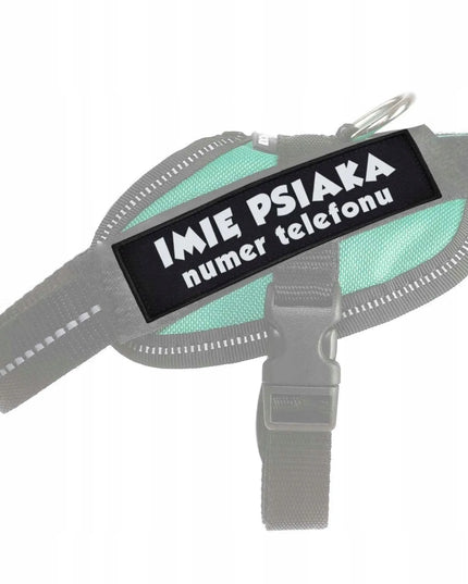 Atšvaitinė etiketė, skirta Julius K9 Mini 11x3 petnešoms – Jūsų tekstas