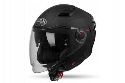 Atverčiamas modulinis motociklininko šalmas Airoh Executive Black Matt