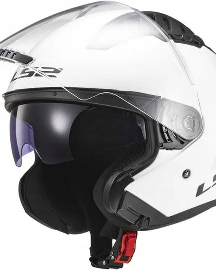 Atviras motociklininko šalmas LS2 OF600 COPTER II GLOSS WHITE - 06