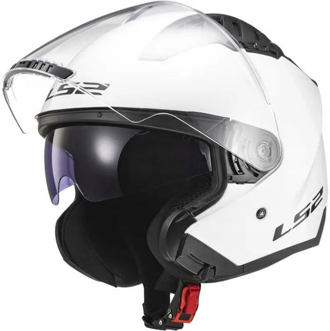 Atviras motociklininko šalmas LS2 OF600 COPTER II GLOSS WHITE - 06