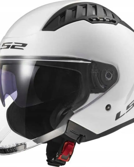 Atviras motociklininko šalmas LS2 OF600 COPTER II GLOSS WHITE - 06