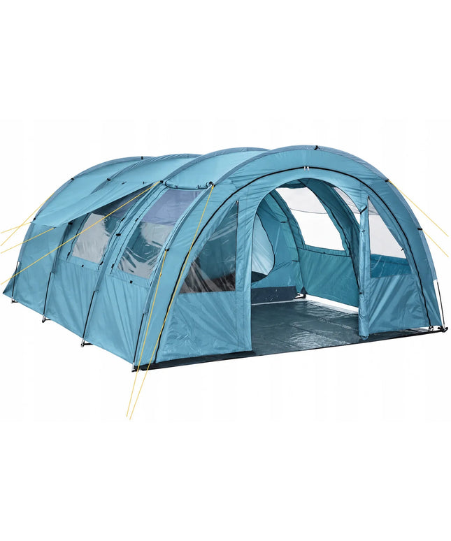 Aukšta didelė palapinė 16m² Vibra Camping Verona XL 4 vietų 5000mm su „Sleep Well“ technologija