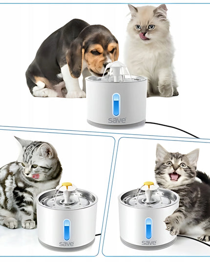 Automatinė gertuvė-fontanas katėms ir šunims su filtru, tyli
