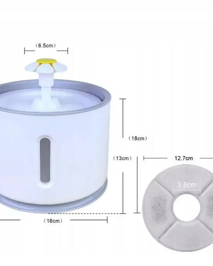 Automatinė gertuvė-fontanas katėms ir šunims su filtru, tyli