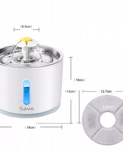 Automatinė girdykla-fontanas katėms ir šunims su filtru