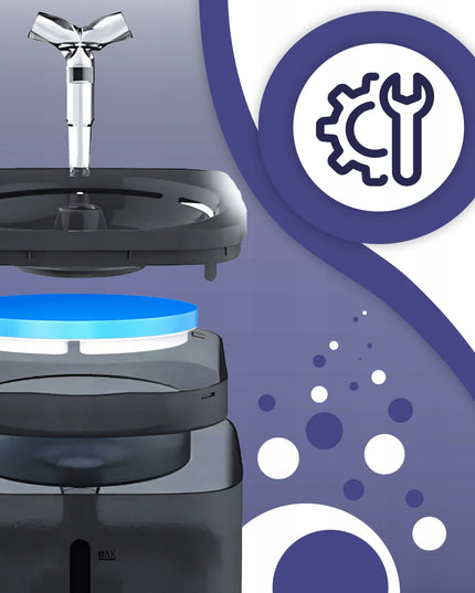 Automatinė girdykla katėms ir šunims su fontanu, jutikliu ir filtru