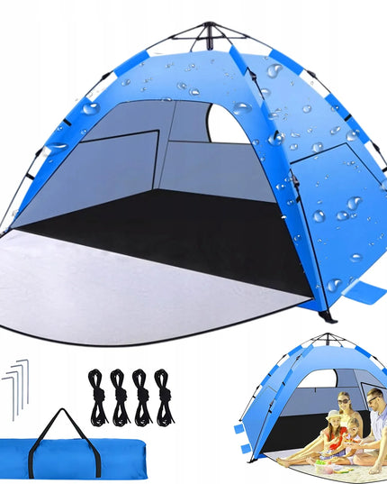 Automatinė palapinė „camp tent“ 4 asmenims, skirta poilsiui ir turizmui, žalia