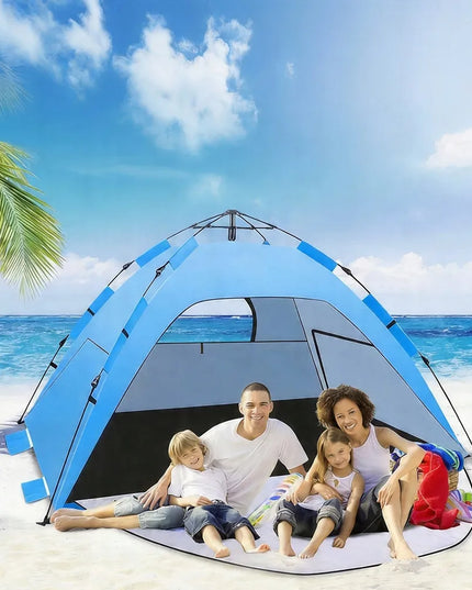 Automatinė palapinė „camp tent“ 4 asmenims, skirta poilsiui ir turizmui, žalia