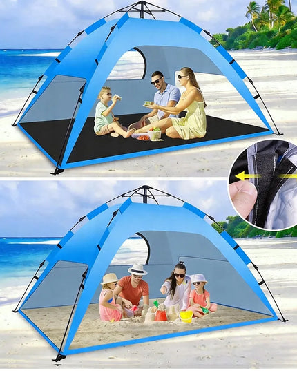 Automatinė palapinė „camp tent“ 4 asmenims, skirta poilsiui ir turizmui, žalia
