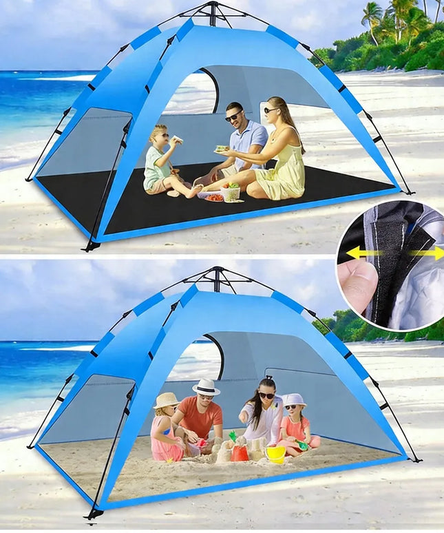 Automatinė palapinė „camp tent“ 4 asmenims, skirta poilsiui ir turizmui, žalia