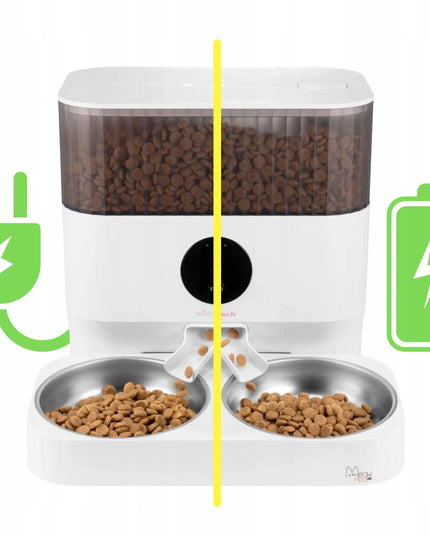 Automatinė šėrykla KittyTech MeowMeal Duo, Wi-Fi Tuya, dviguba