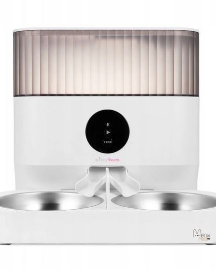 Automatinė šėrykla KittyTech MeowMeal Duo, Wi-Fi Tuya, dviguba