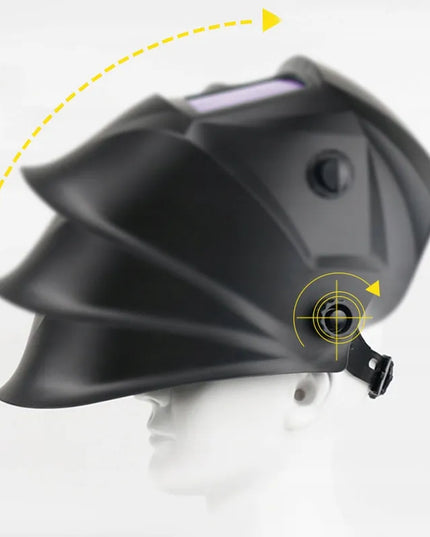 Automatinė suvirintojo kaukė Ideal ADF-1900 BLACK MIG MMA TIG ŠLIFAVIMAS