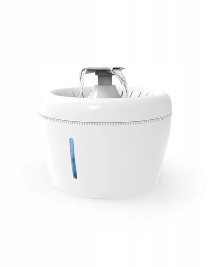 Automatinė vandens girdykla-fontanas Els Pet, 2,5 l, su LED apšvietimu ir filtru, balta/pilka