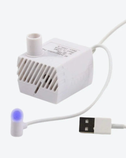 Automatinė vandens girdykla-fontanas Els Pet, 2,5 l, su LED apšvietimu ir filtru, balta/pilka