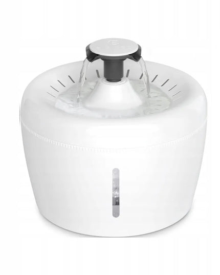 Automatinė vandens girdykla-fontanas Els Pet, 2,5 l, su LED apšvietimu ir filtru, balta/pilka