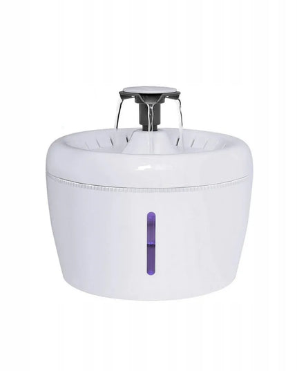 Automatinė vandens girdykla-fontanas Els Pet, 2,5 l, su LED apšvietimu ir filtru, balta/pilka