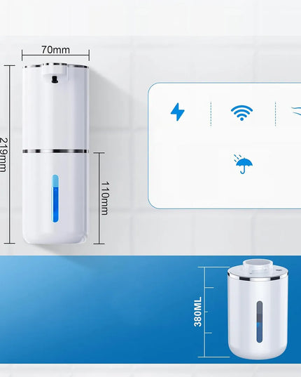 Automatinis bekontaktis muilo ir skysčių dozatorius, 380 ml