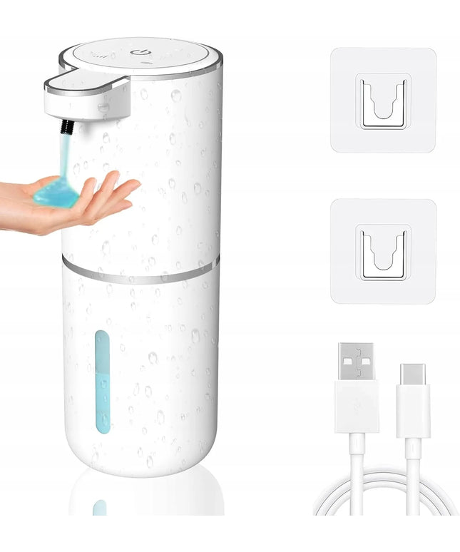 Automatinis bekontaktis muilo, skysto muilo, gelio ir šampūno dozatorius 380 ml
