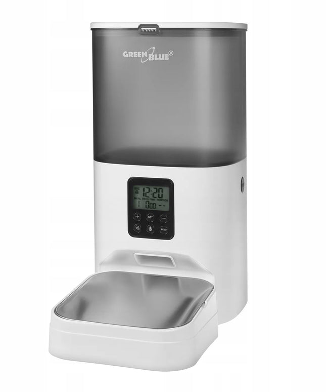 Automatinis ėdesio dozatorius, šėrykla šunims, katėms ir triušiams, 6L, USB