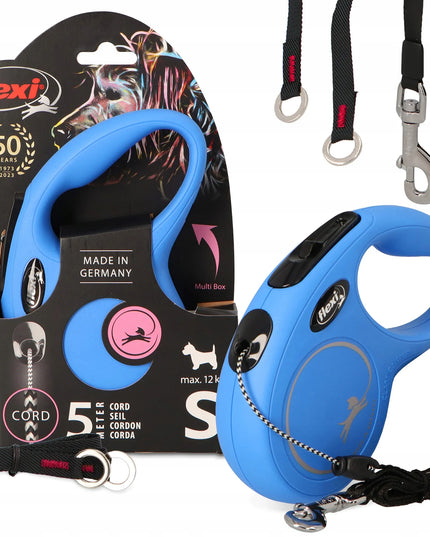 Automatinis Flexi Classic S šuns pavadėlis, mėlynas, 5 m, iki 12 kg