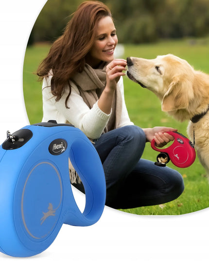 Automatinis Flexi Classic S šuns pavadėlis, mėlynas, 5 m, iki 12 kg