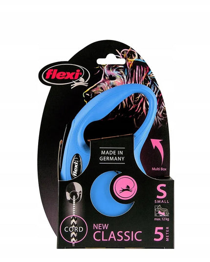 Automatinis Flexi Classic S šuns pavadėlis, mėlynas, 5 m, iki 12 kg