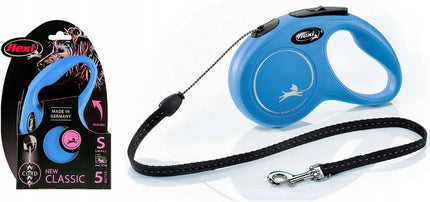 Automatinis Flexi Classic S šuns pavadėlis, mėlynas, 5 m, iki 12 kg