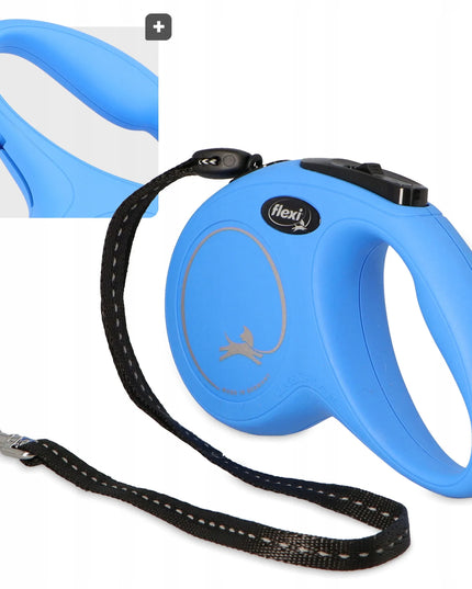 Automatinis Flexi Classic S šuns pavadėlis, mėlynas, 5 m, iki 12 kg