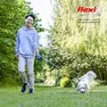 Automatinis „Flexi New Comfort“ pavadėlis – juodas, 8 m, L dydis, juostinis