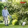 Automatinis „Flexi New Comfort“ pavadėlis – juodas, 8 m, L dydis, juostinis