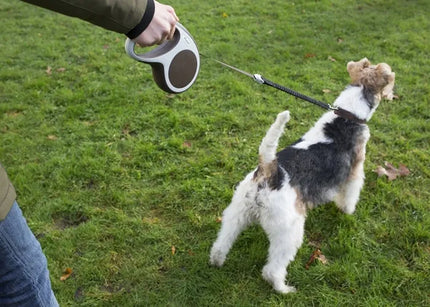 Automatinis „Flexi“ šunų pavadėlis su virvele, 5 m, su stabdžiu, iki 12 kg