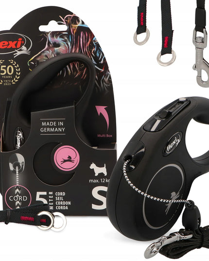 Automatinis „Flexi“ šunų pavadėlis su virvele, 5 m, su stabdžiu, iki 12 kg
