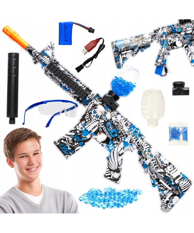 Automatinis Gel Gun Blasteris su Vandens Kamuoliukais ir Pilnu Rinkiniu 14+