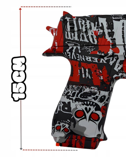 Automatinis Gel Gun Deagle CS su Vandens Kamuoliukais ir Pilnu Rinkiniu 14+